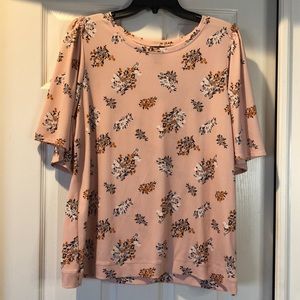 Worthington Pink Floral Blouse